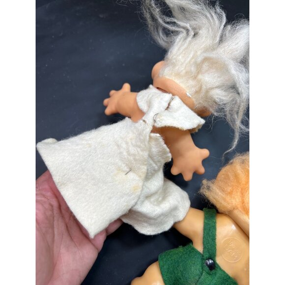 Vintage Thomas Dam Troll Doll Couple With Clothes 1960s Figurines - Picture 7 of 9